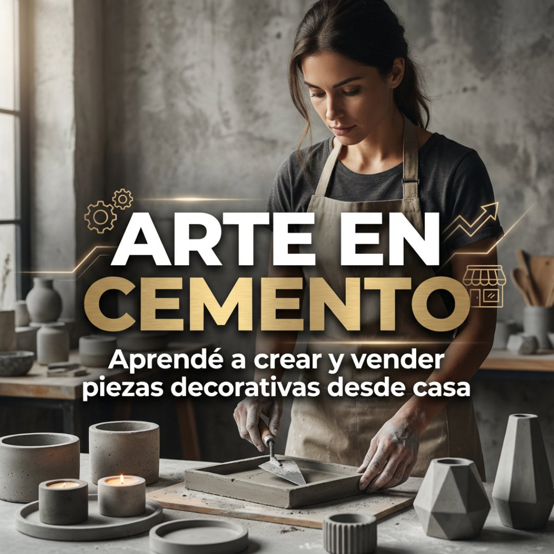 Arte en Cemento + 6 Bonos de Regalo